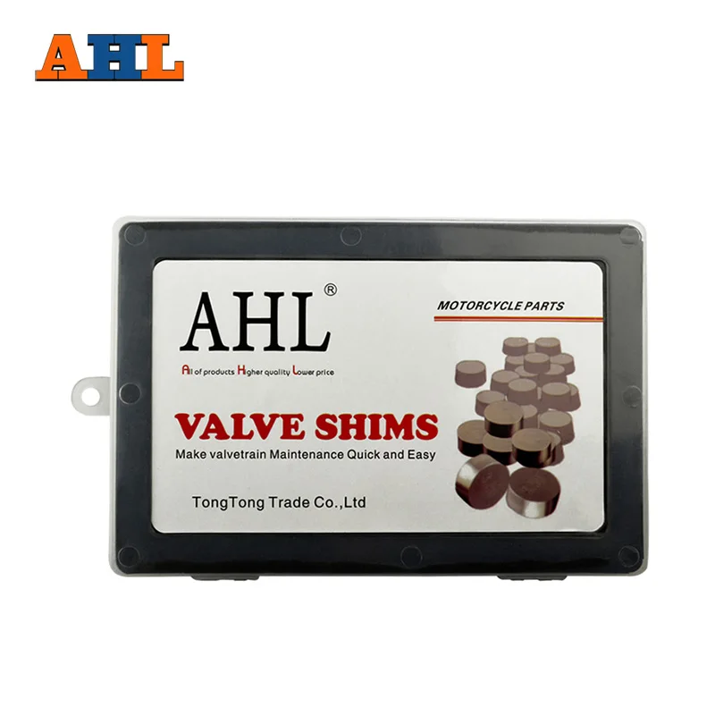 

AHL Motorcycle Engine Parts Adjustable Valve Pad Shims 9.48mm Complete Valve Shim Kit Cams 3.225-3.475 (include 5pcs)