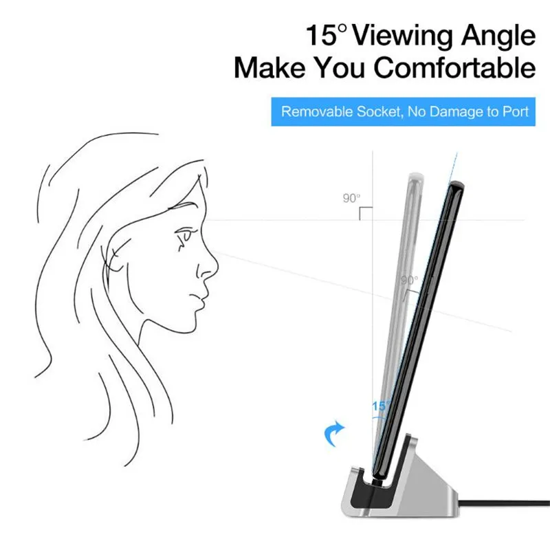 Зарядная док-станция для iPhone настольная подставка мобильного телефона под