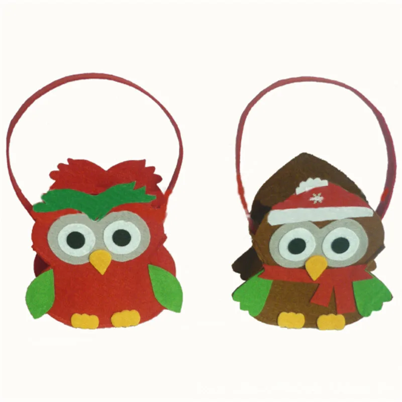 Рождественские новогодние рождественские сумки для конфет в форме дома Висячие