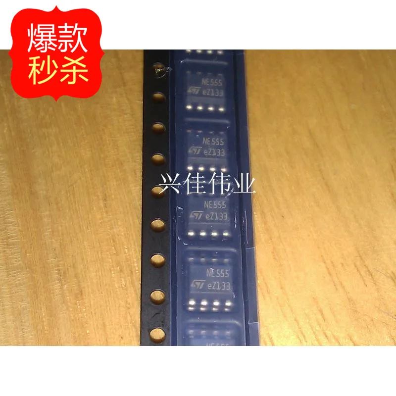 10 шт. новый оригинальный Аутентичные NE555 NE555DT СОП-8 SMD часы/синхронизации ST |