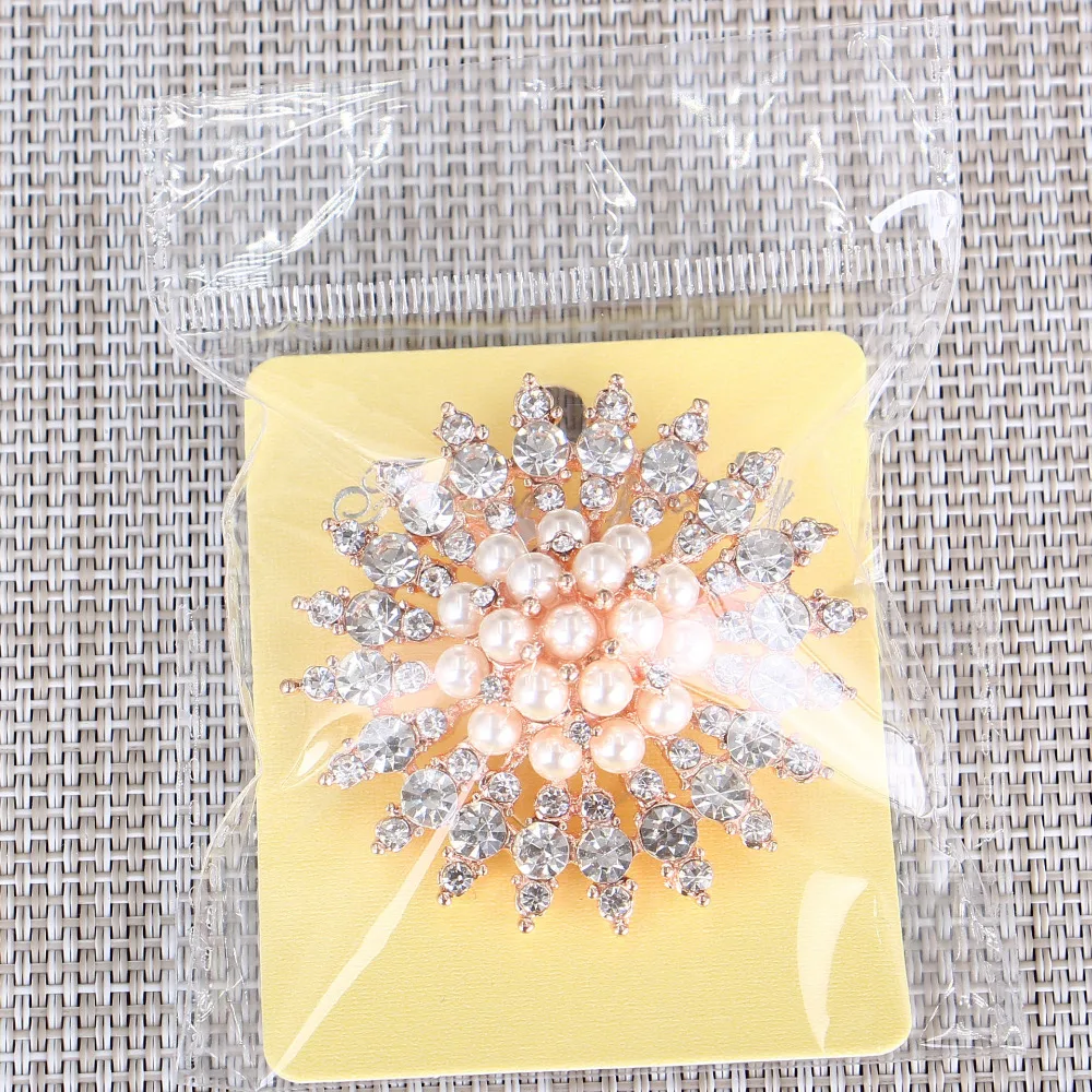 Мужская брошь с жемчугом и вырезом Женская булавка со стразами украшение для