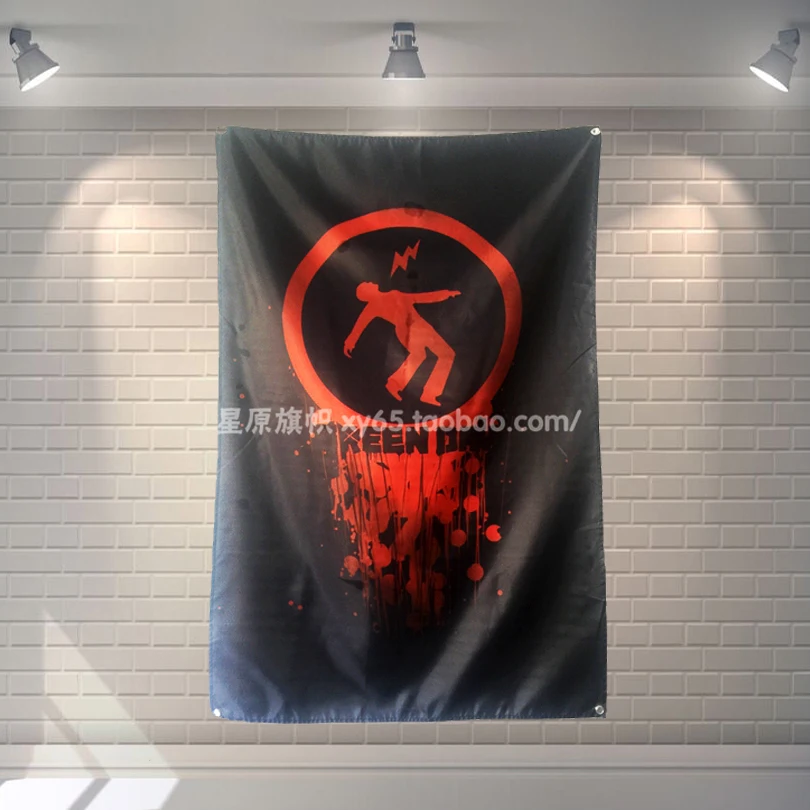 

"GREENDAY" Rock Music Poster Banners Bar Cafe Hotel Theme Wall Decoration Hanging Art Waterproof Cloth Polyester Fabric Flags
