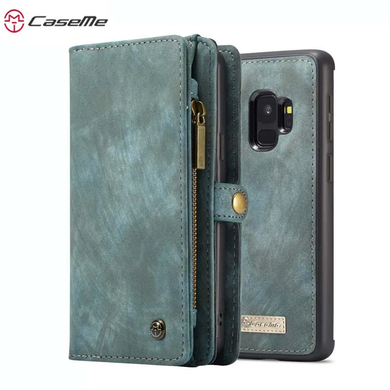 Роскошная кожа caseme чехол для samsung galaxy s9 s9 plus флип чехол слот для карт кошелек чехол Магнит чехол для делового телефона для s9 s9