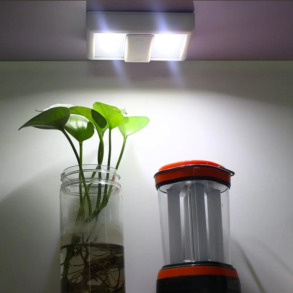 LED Lamp with ON/OFF Switch Wall Light Battery Operated Small Night Cabinet Hallway Kitchen Emergency | Лампы и освещение