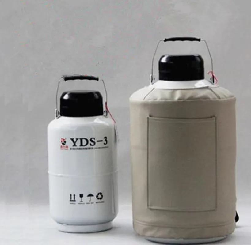 2 л резервуар с жидким азотом криогенный LN2 контейнер для жидкого бутылка |