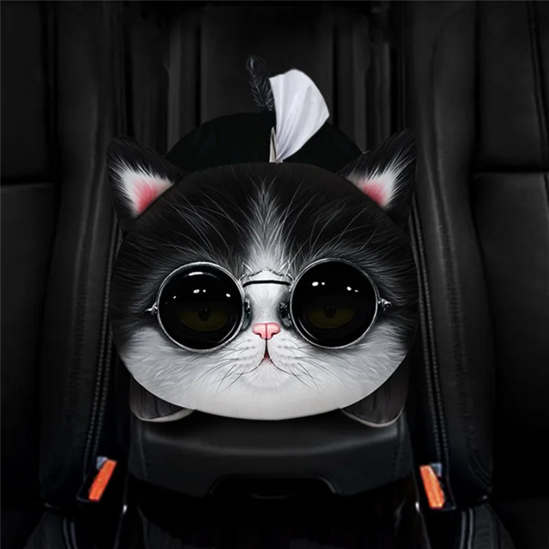 Коробка для салфеток коробка милых домашних животных мультфильм автомобильный