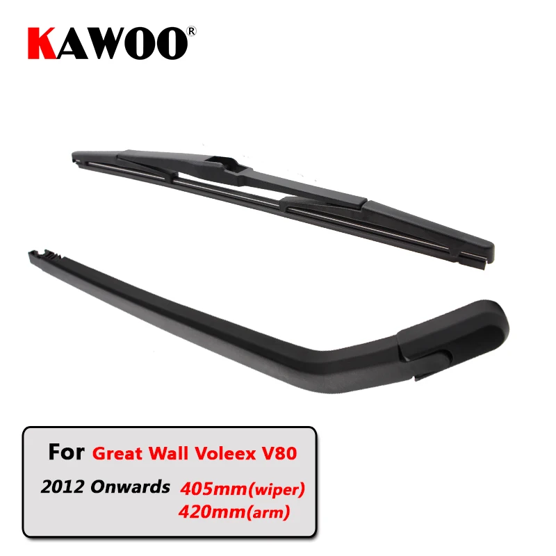 

KAWOO Car Rear Wiper Blade Back Window Wipers Arm For Great Wall Voleex V80 Hatchback (2012 Onwards) 405mm Auto Windscreen