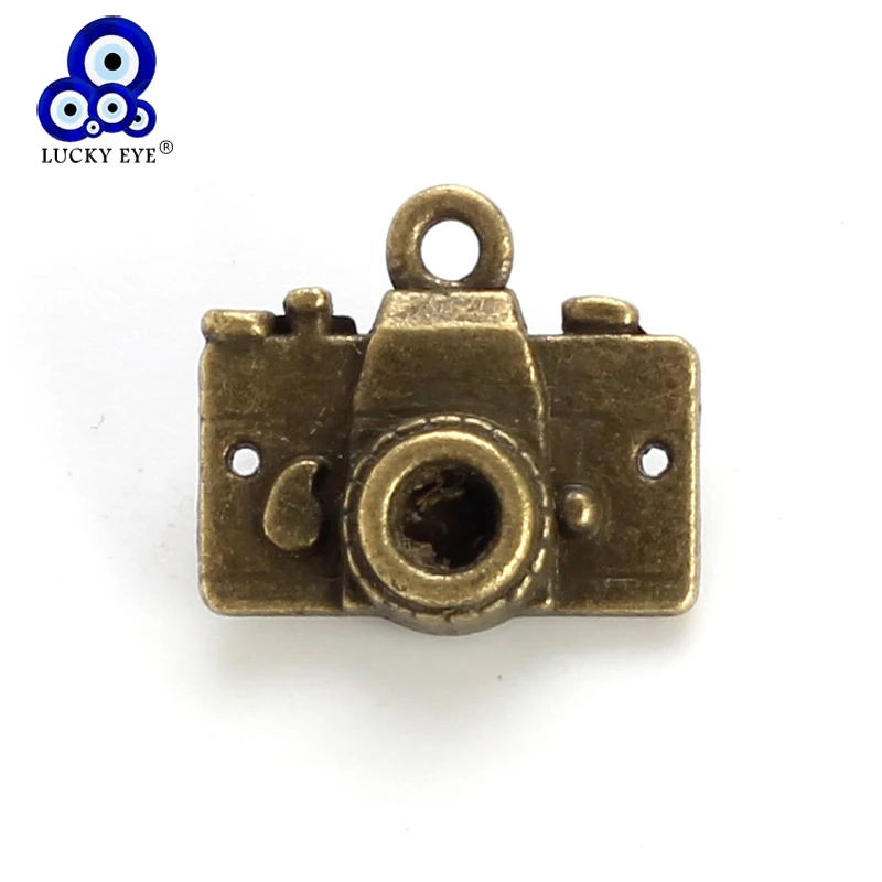 Подвески для камеры Lucky Eye 20 шт./лот винтажные Бронзовые браслета фурнитура