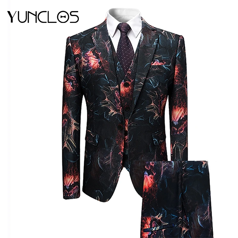 Новое поступление 3 предмета строгие смокинги для мужчин деловой Повседневный