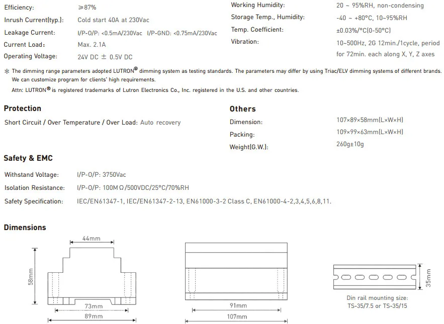 AC110 220 V постоянного тока до DC12V 24 V 36 W 50 W 75 W 150 W симисторное затемнение драйвер питания, 0-10 V/1-10 V Драйвер для Светодиодные полосы света