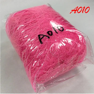 A010-pink 10g 10 г Натуральный сизаль деревенский Свадебный DIY букет цветов Подарочная коробка Декор упаковка принадлежности гнездо Искусство ремесло конфетти Рождество Декор - Цвет: A010-pink 10g
