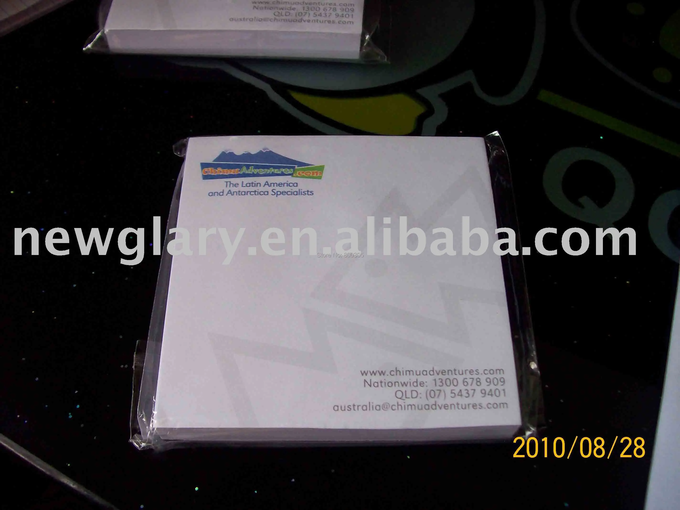 Бесплатные бумажные кубики с логотипом на заказ/клейкие листы 75*75*50 200 шт./лот|sticky