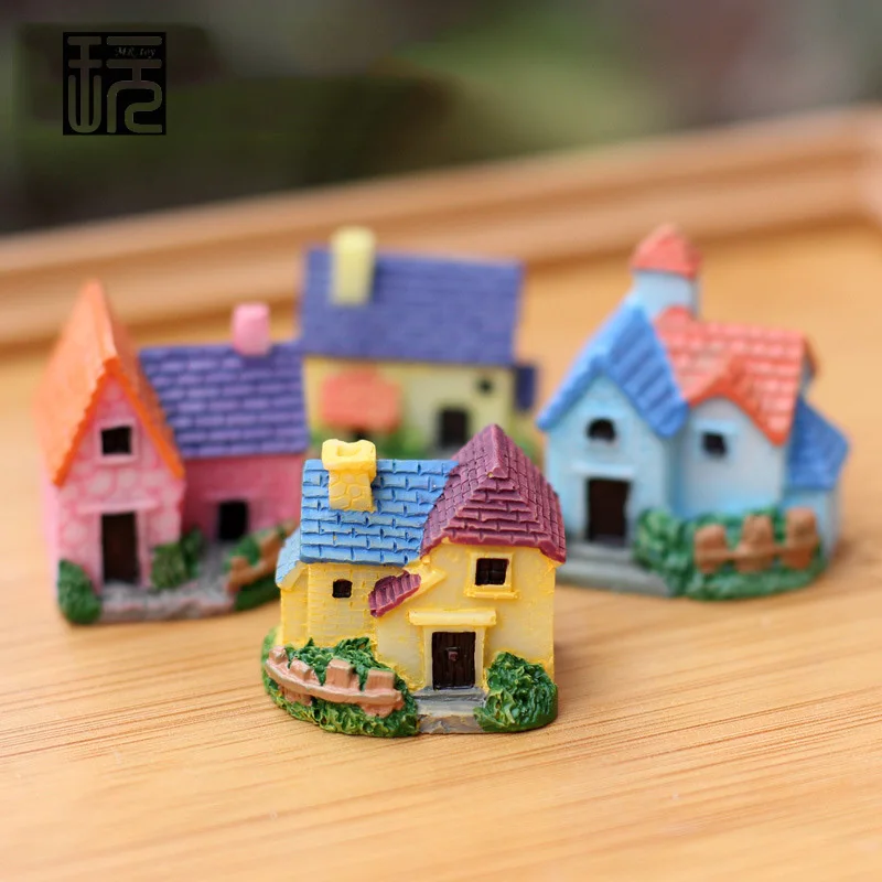 Смола Zakka Миниатюрная модель виллы украшение дома DIY сказочные садовые миниатюры