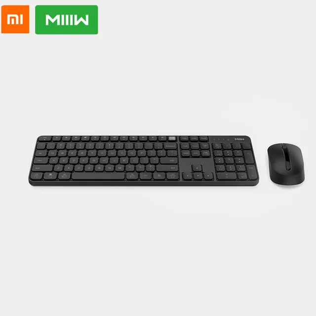 Black kit Xiaomi Miiiw Bluetooth клавиатура двойной режим MWBK01 2,4 ГГц Мульти система для Windows PC Mac совместимая Беспроводная портативная клавиатура - Цвет: Black kit
