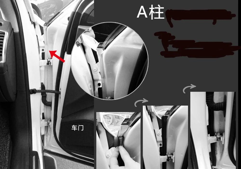 4 метра z тип двери автомобиля резиновое уплотнение звукоизоляция для Mitsubishi ASX Outlander Lancer Evolution Pajero Eclipse Grandis Ford