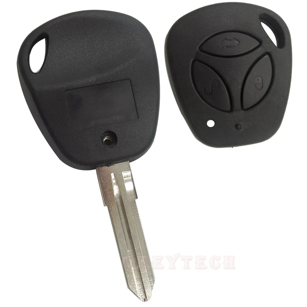 

OkeyTech 3 Buttons Remote Key Case Fob Replacement Car Key For Lada granta kalina vesta priora Uncut Blank Remote Key Case Cover