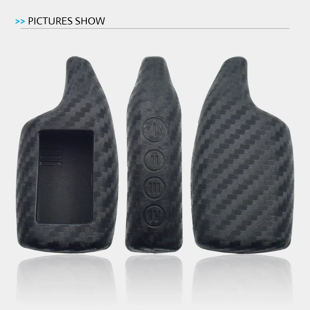 Карбоновый волокнистый слой резины Автомобильный ключ чехол для Scher Khan Magicar 5 6 V