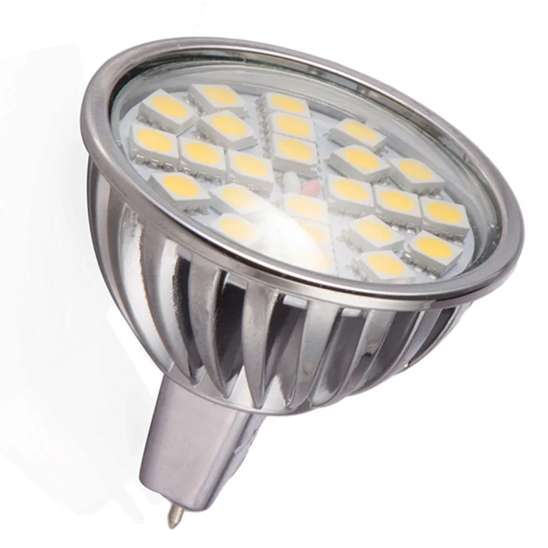 Светодиодная лампа MR16 12V лампада Светодиодный прожектор потолок SMD5050 затемненная