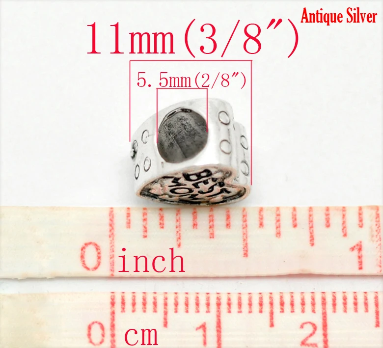 Европейские очаровательные бусины в форме сердца серебряный цвет лучший мама