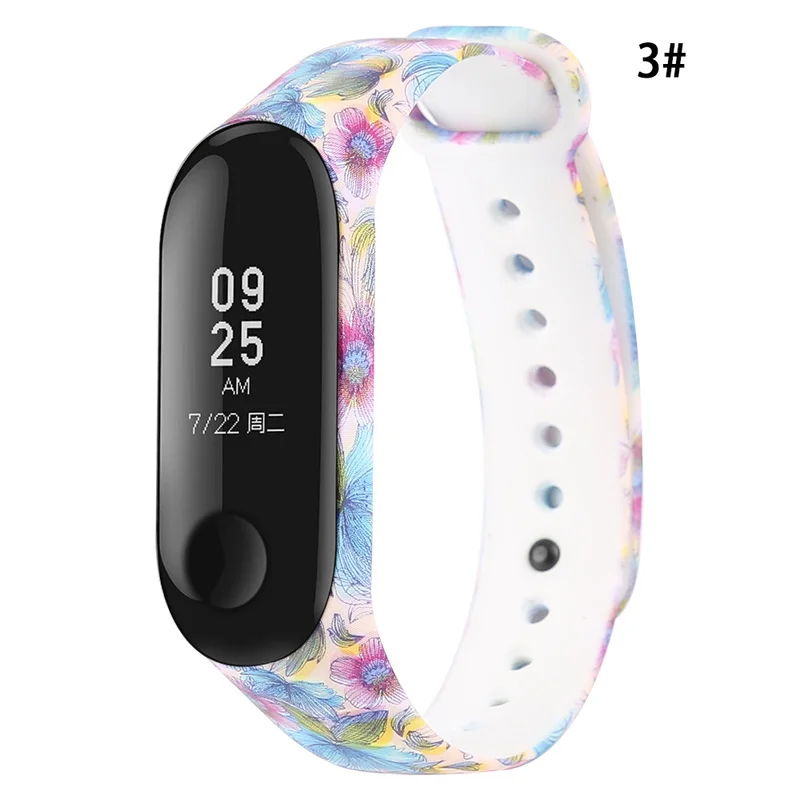 Спортивный ремешок для часов Xiaomi Mi Band 3 силиконовый умные аксессуары |
