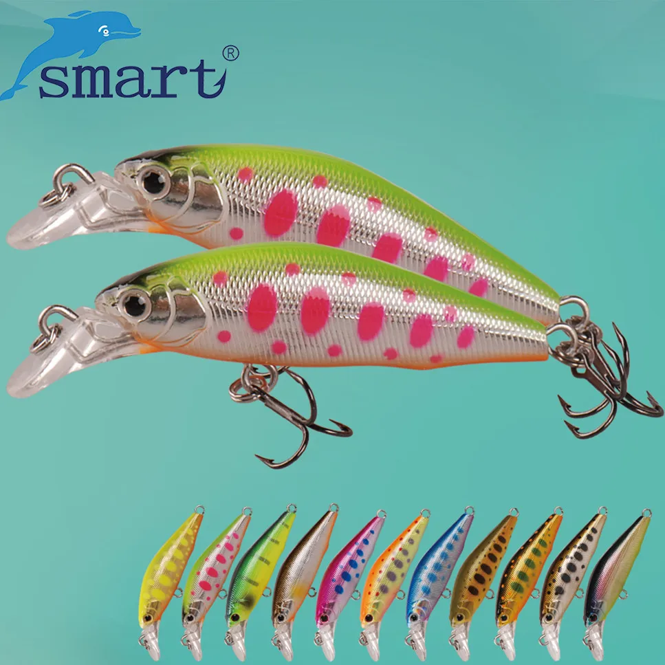 Смарт 42mm3.66g Minnow тонущие рыболовные наживки для плавания воблеры Iscas Artificiais Para Pesca