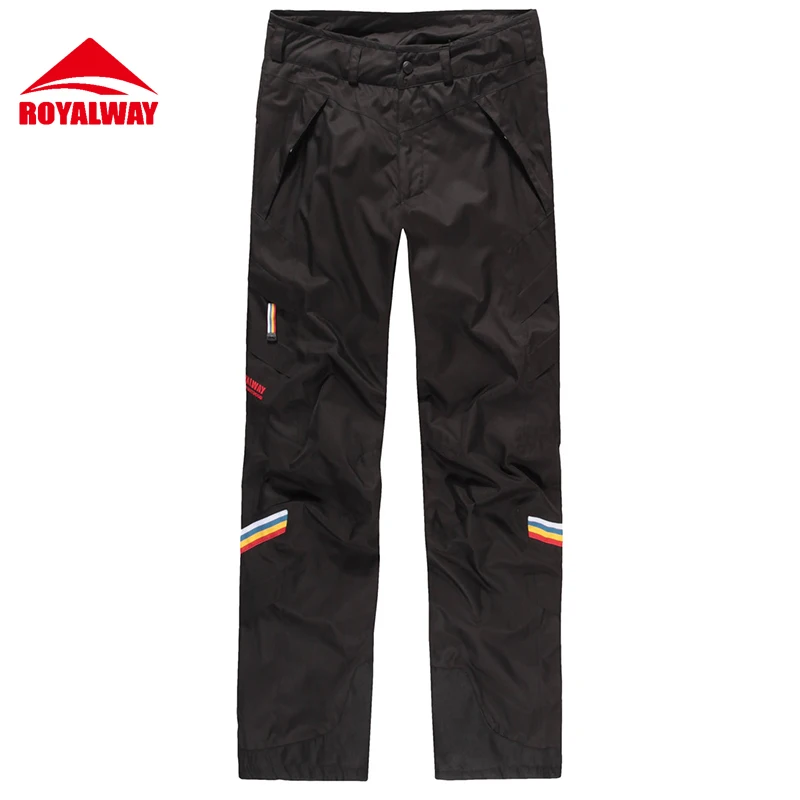 Royalway Лыжный Спорт Лыжный Брюки для девочек Для мужчин Наивысшее качество износостойкие Водонепроницаемый ветрозащитный профессиональные сноуборд Брюки для девочек Теплые# RFJM4503G