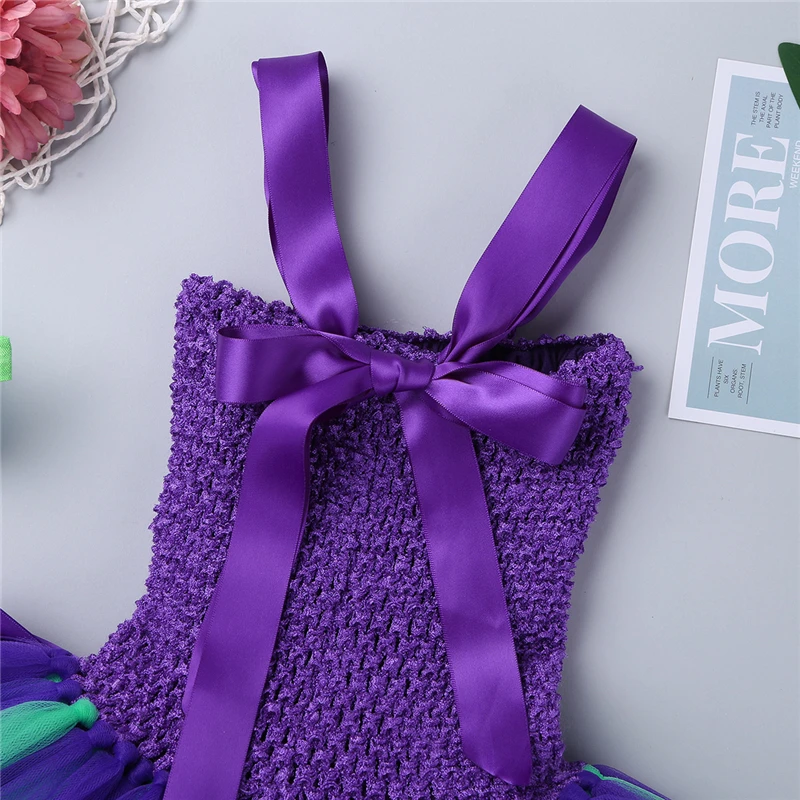 Платье пачка принцессы Русалочки для девочек платье из тюля маленьких на День