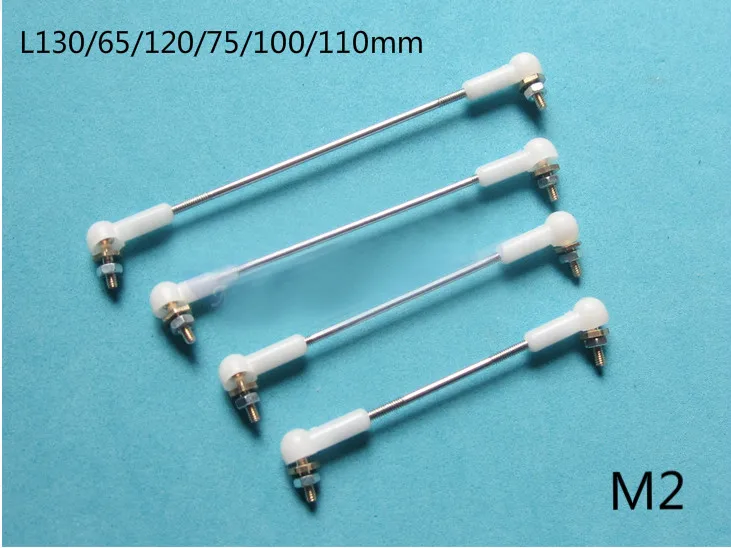 4 шт. M2 толкателя комплект L130/65/120/75/100/110 мм рулевая тяга выдвижной ручкой для