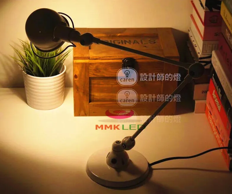 Американская настольная ретро-лампа в стиле лофт длинная Настольная лампа с