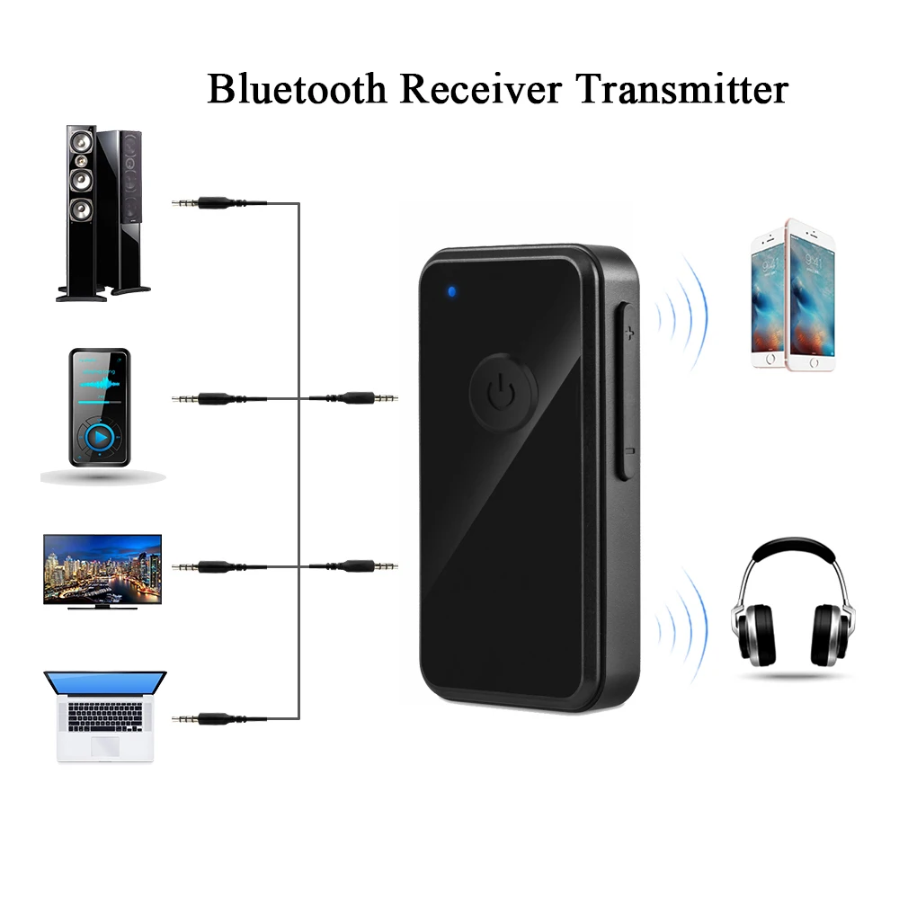Мини 2 в 1 Беспроводной bluetooth адаптер V4.2 аудио приемник и передатчик музыкальный
