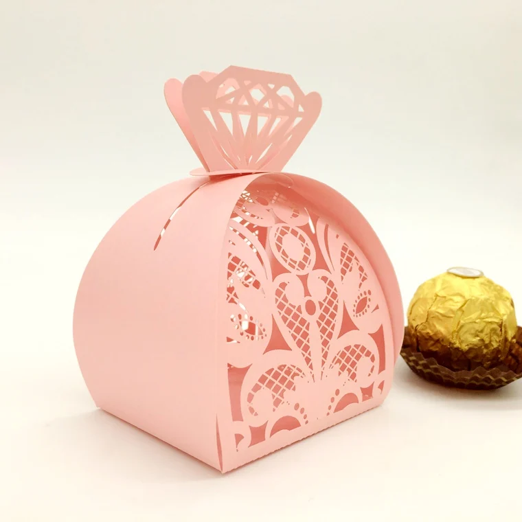 100 шт. коробки для конфет с лентой | Дом и сад