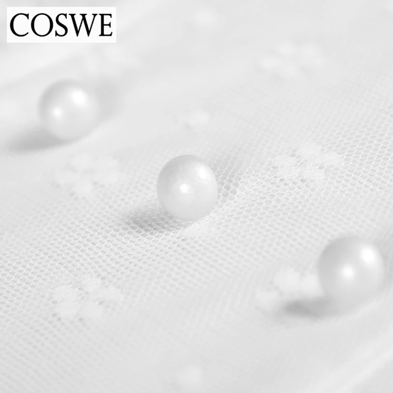 Coswe Новый зима-осень белый Кружево шифон Рубашки для мальчиков Для женщин с