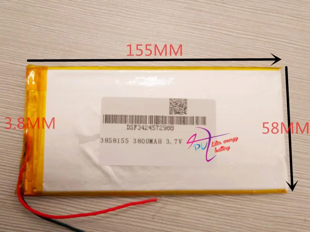 Лучший бренд батареи бесплатная доставка большая емкость 3 7 В планшет полимерный