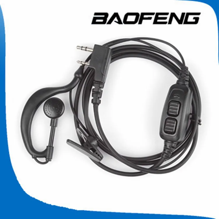 BAOFENG uv-82 accessories original dual PTT headset earpiece with mic for UV 82 UV82L UV-89 2-way radio | Мобильные телефоны и