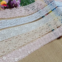 3 8 6cm s1030 elastic soft thunder lace used for sewing lace skirt edge lace scarf handcraft diy