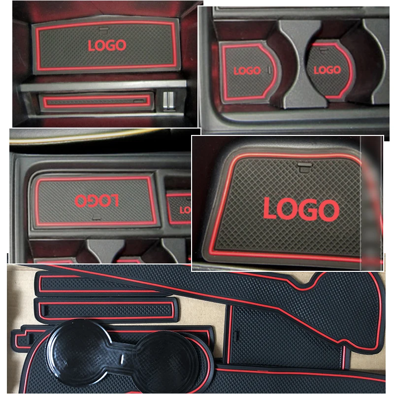 Противоскользящий коврик для затвора резиновая подставка Honda CR-V CRV 2015 2016 4