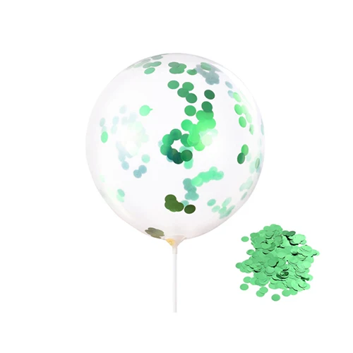 Green sequins Melsnajsd12inch алюминиевая конфетти из фольги, прозрачный день рождения ребенка, свадьба, праздник, празднование, благословение, декоративные шары - Цвет: Green sequins