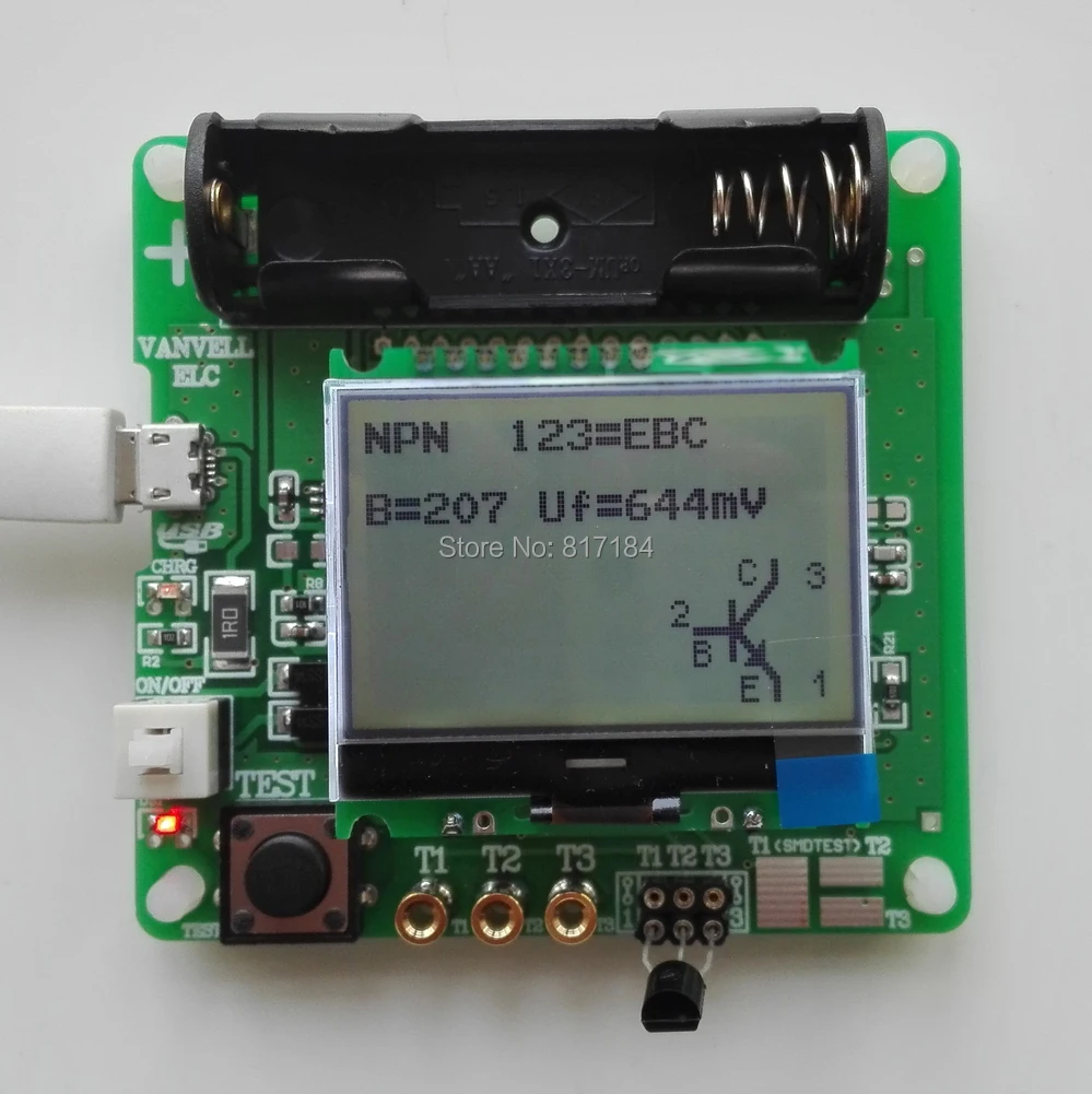 Новейшая версия индуктивно-Конденсаторного сопротивления ESR метр DIY MG328 Многофункциональный тестер