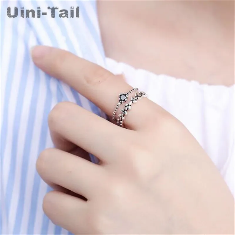 Uini Tail популярное новое кольцо из стерлингового серебра 925 пробы креативное с