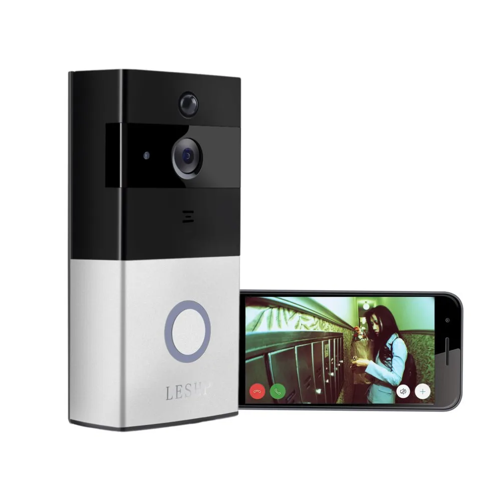 LESHP 1080 P Беспроводной Wi-Fi батарея кольцо видео дверной звонок HD 2 4 г телефон