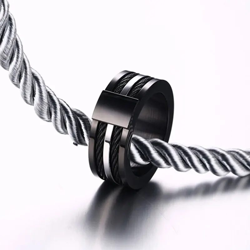 SUNNERLEES титановые кольца из нержавеющей стали серебристого цвета полированные с