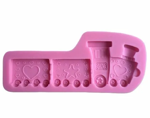 1 шт./лот силиконовые инструменты для торта в форме милого поезда Желейная Форма