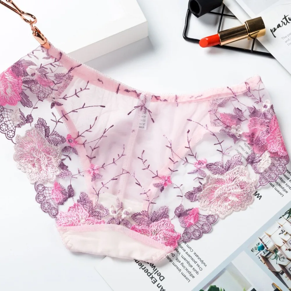 Женские кружевные шорты BEFORW комфортные нейлоновые дышащие трусы с низкой