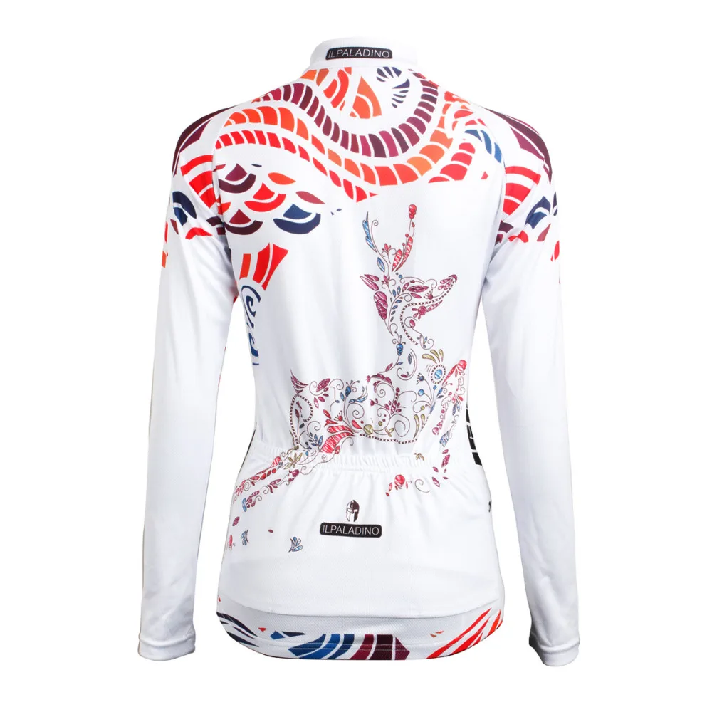 Женская велосипедная футболка PALADIN дышащая с длинным рукавом одежда для