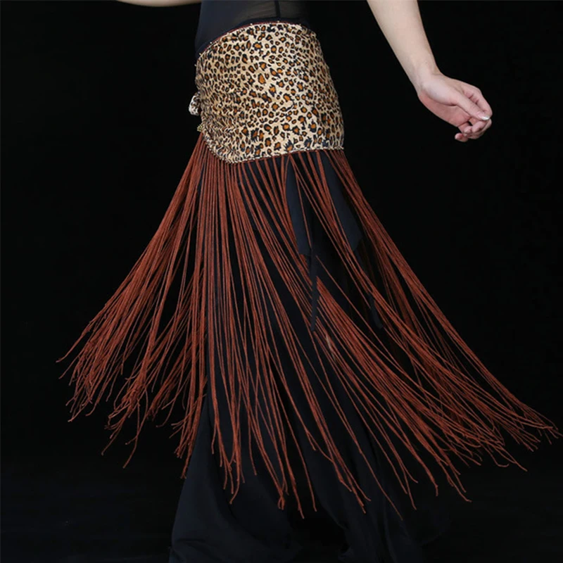 Женская индийская одежда для танца леопардовый дизайн набедренный шарф