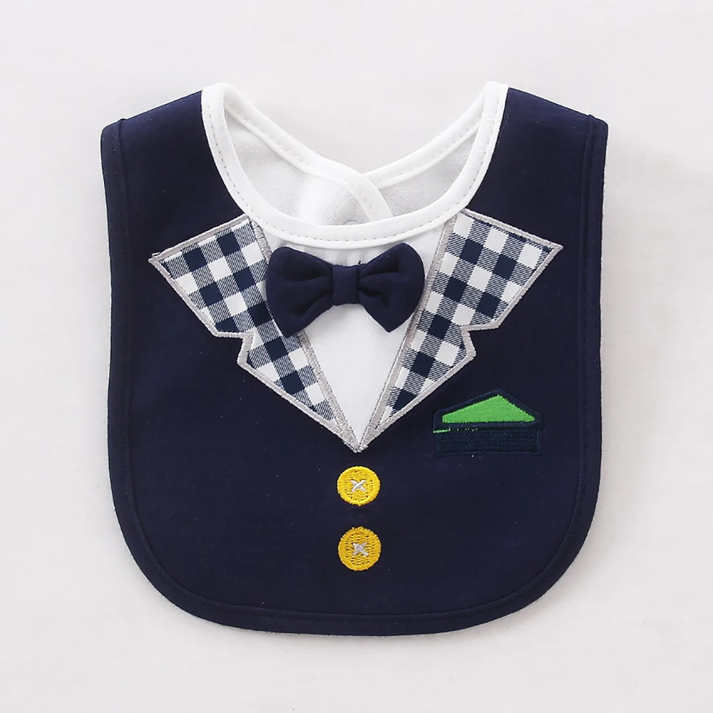 Child Bow Bibs Baby Boys Girls Things Gentleman Princess Ctue Stuff Kids Bandana Bebe Toddler Feeding Bib Burp Cloth | Детская одежда и