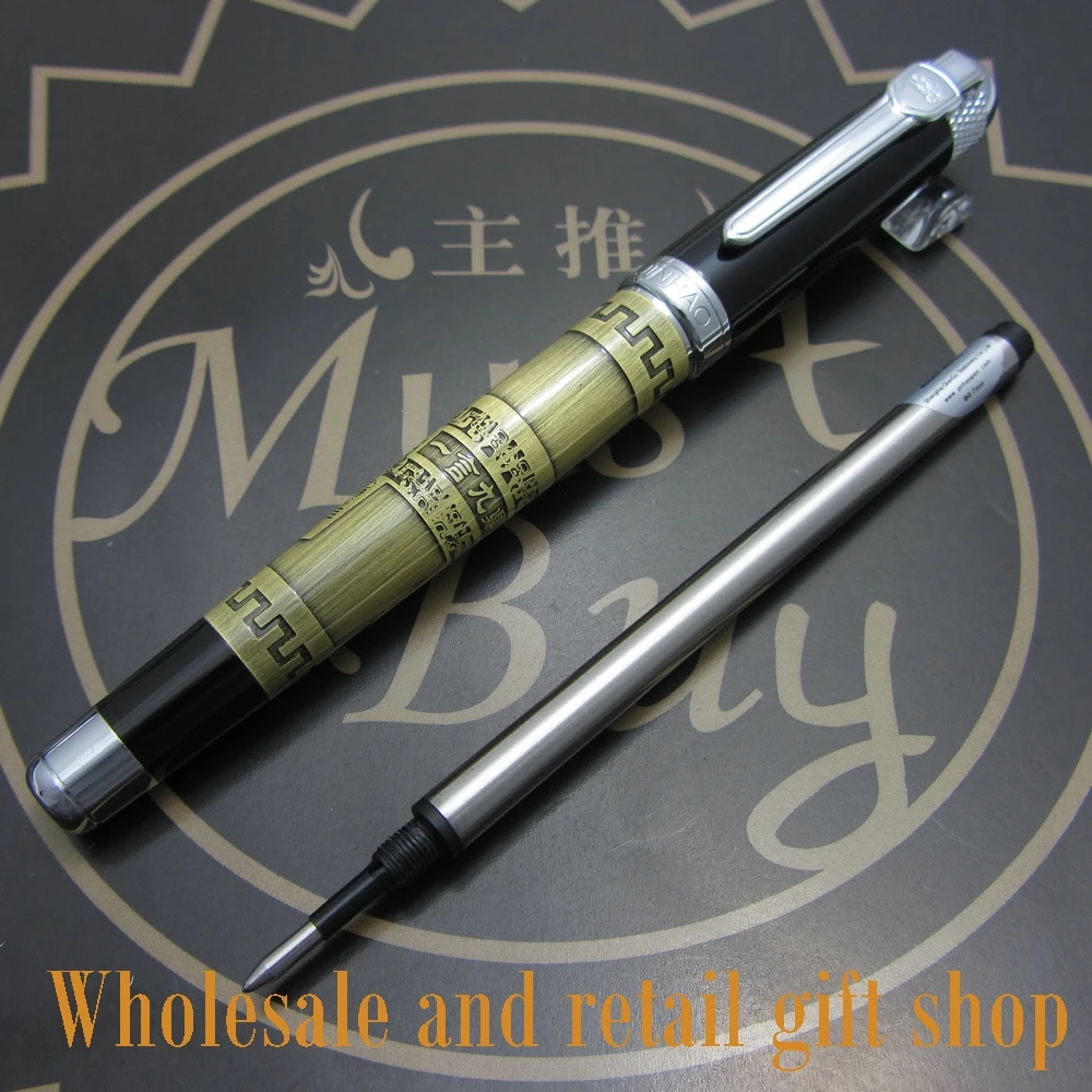 Jinhao H89 металлическая шариковая ручка со штативом и китайским рисунком|gift pen|rollerball