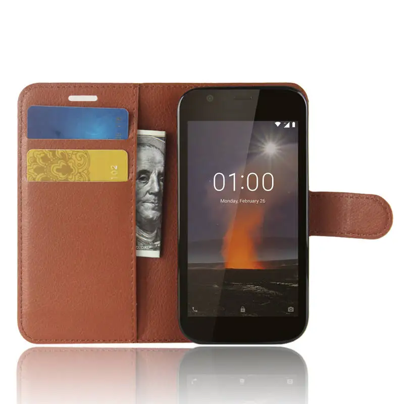 Чехол для Nokia 1 2018 чехол-бумажник из искусственной кожи чехол телефона TA-1047 TA-1056