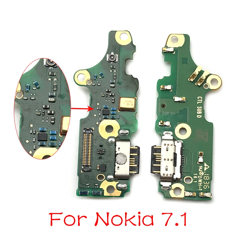 

USB-разъем для Nokia 7, 2018, TA-1095, новый, гибкий кабель