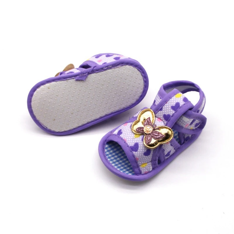 Sandalias de dibujos animados para ni&ntilde;a, zapatos de verano para beb&eacute;, zapatos de suela suave a la moda para ni&ntilde;a peque&ntilde;a, sandalias antideslizantes con estampado de coraz&oacute;n-1